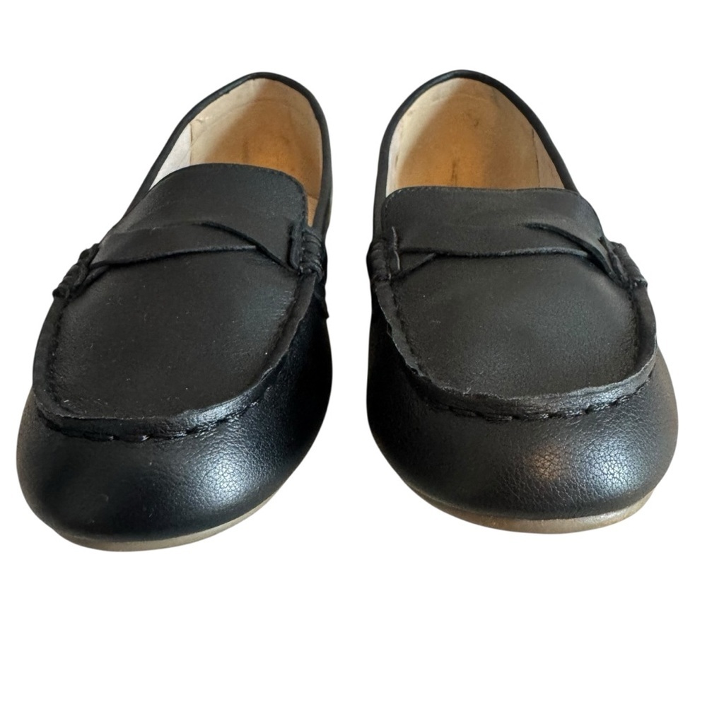 Lands’ End Women’s Comfort Slip On Black Leather Loafers Size 9 - Picture 3 of 8